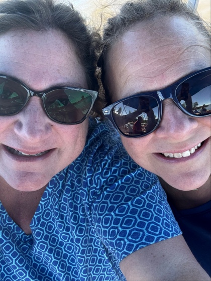 Lorrie and Me on the boat