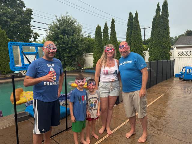 Brian, Katie, their boys, and Corey
