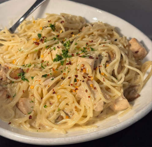 Finished Product of Pasta While