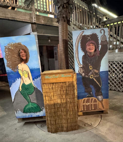 Lorrie and Me as Mermaid and Pirate