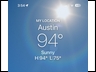 94 degrees out side with 105 heat index