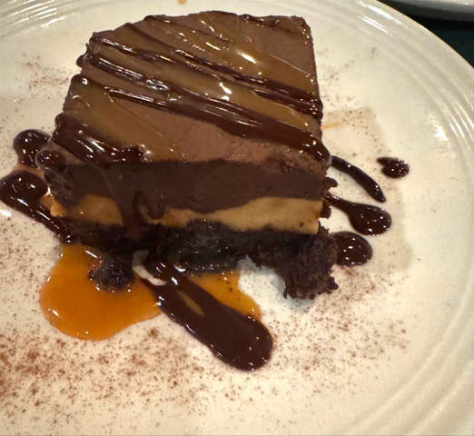 Chocolate Peanut Butter Mousse Brownie